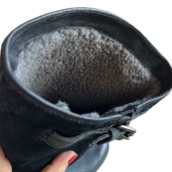 NWT!! UGG Black Fur Lined Knee Boot - Picture 6 of 9